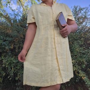Vintage Linen Eddie Bauer Dress